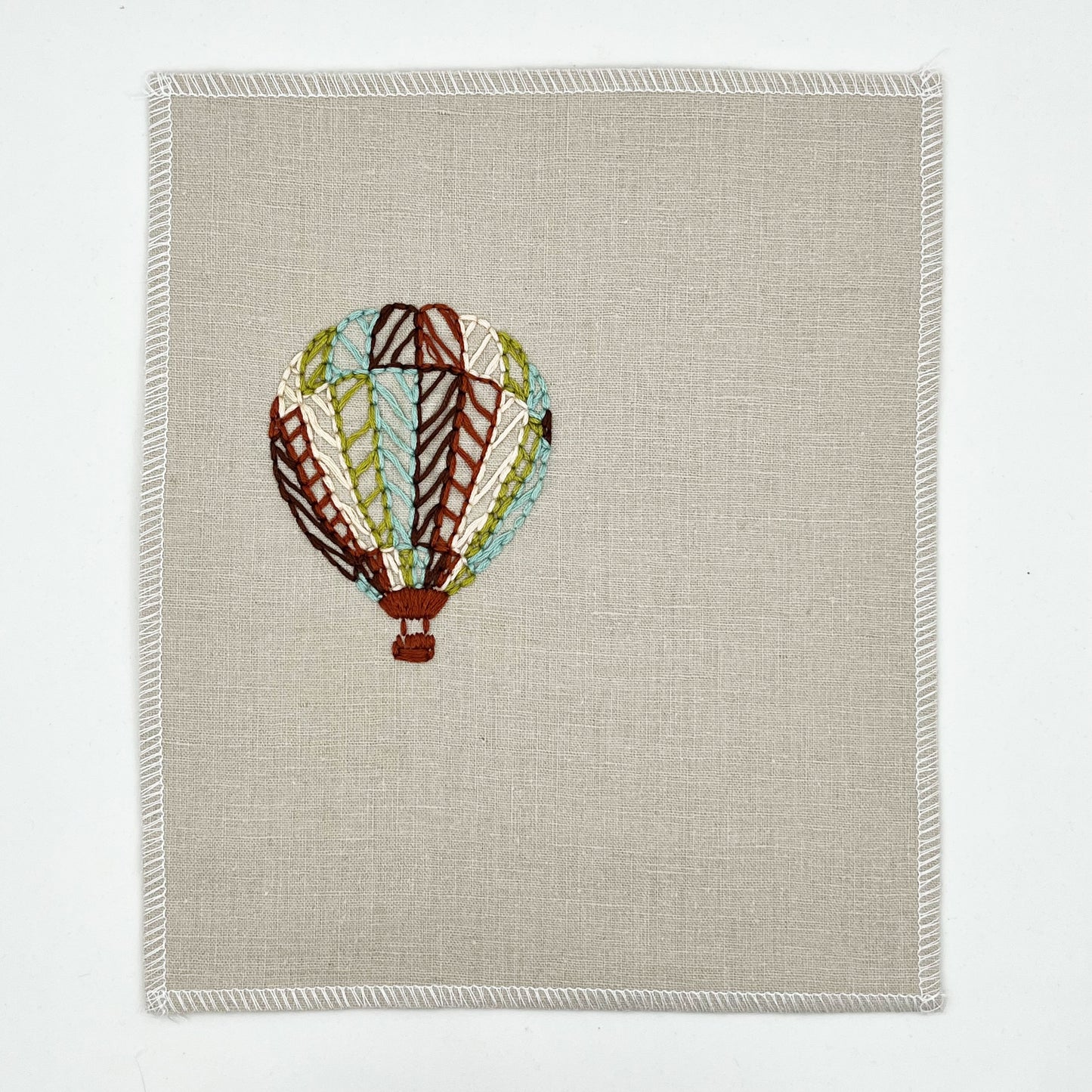 Wall Hanging- Hand Embroidered Hot Air Balloon
