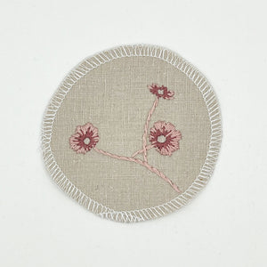 Open image in slideshow, Hand Embroidered Circle Botanical Patch
