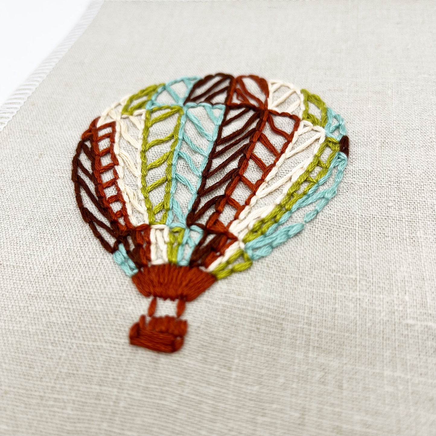 Wall Hanging- Hand Embroidered Hot Air Balloon