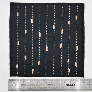 Open image in slideshow, Square Patch with Embroidered Slubbed Lines
