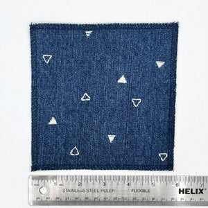 Open image in slideshow, Square Patch with Embroidered Triangles

